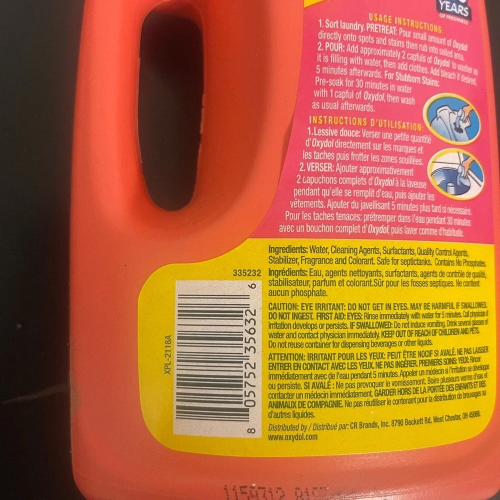 Lot of 5–Oxydol Classic Detergent, 32oz, Tropical Blossom Scent - - Picture 3 of 4